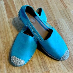 Teal espadrilles
